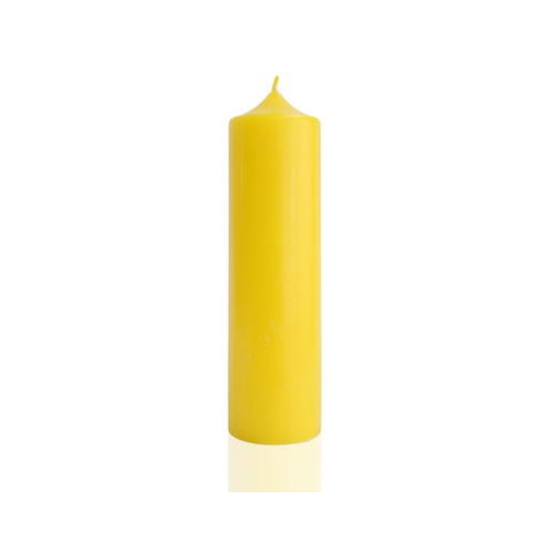 Свеча алтарная желтая 70 часов (0.5 кг, 21 см, желтый) RamaYoga