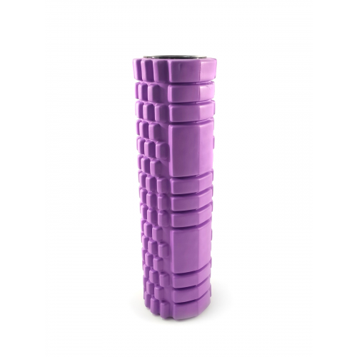 Ролик для йоги массажный 45*14 см GO DO (0,6 кг, фиолетовый GZ5-45) RamaYoga