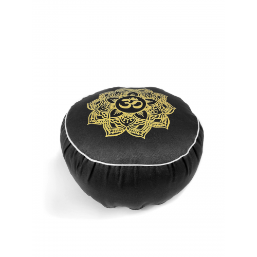 Подушка для медитации Ом Рамайога (2 кг, черный) RamaYoga