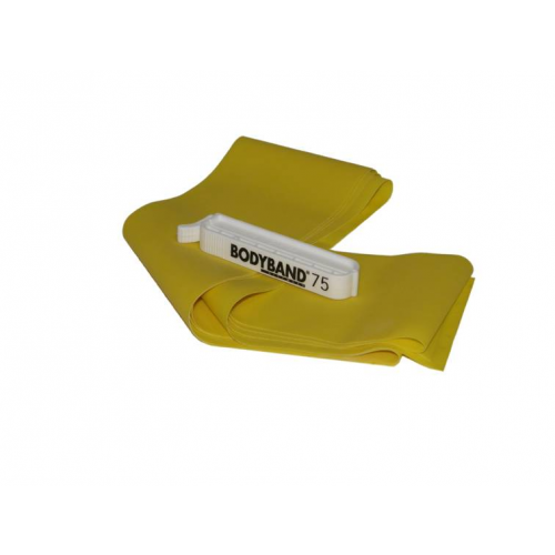 Амортизатор лeнтoчный минимальное сопротивление DITTMANN Body-Band с клипсой (2 м) (желтый, минимальное сопротивление) RamaYoga