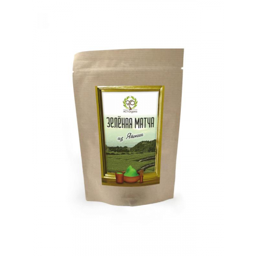 Зеленый чай Матча из Японии ACT-Organic (100 г) RamaYoga