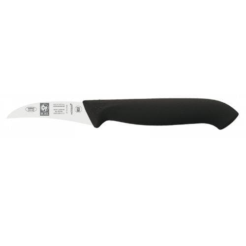 Нож для чистки овощей 60/170мм изогнутый, черный HoReCa Icel | 28100.HR01000.060