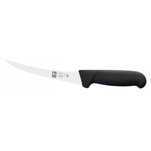 Нож обвалочный 150/290мм изогнутый (полугибкое лезвие) черный Poly Icel 24100.3856000.150