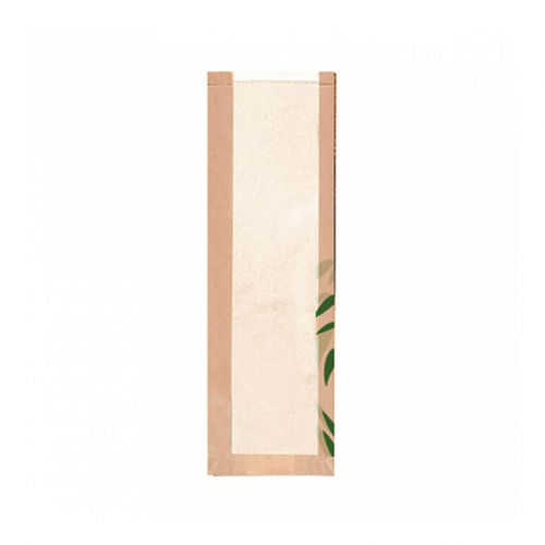 Пакет Feel Green для хлеба с окном 14+4х60 см, крафт-бумага 36 г/см2, 250 шт Garcia De Pou | 204.85