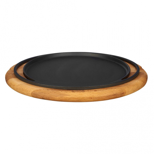 Сковорода для подачи на дерев. подст. 28 см круглая чугун Lava | LV ECO Y PZ 28 K4