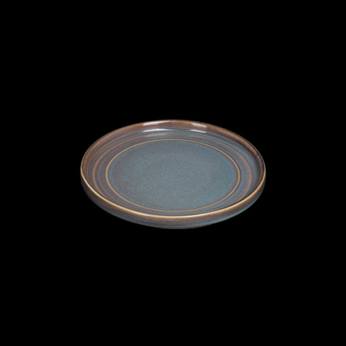 Тарелка мелкая с бортами 7,25 180 мм, сине-коричневый Corone Terra
