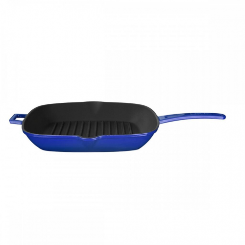 Сковорода-гриль 28х28 см чугун синяя Lava | LV P GT 2828 K0 B