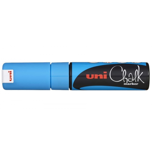 Маркер голубой для стеклянных поверхностей Uni Chalk PWE-8K