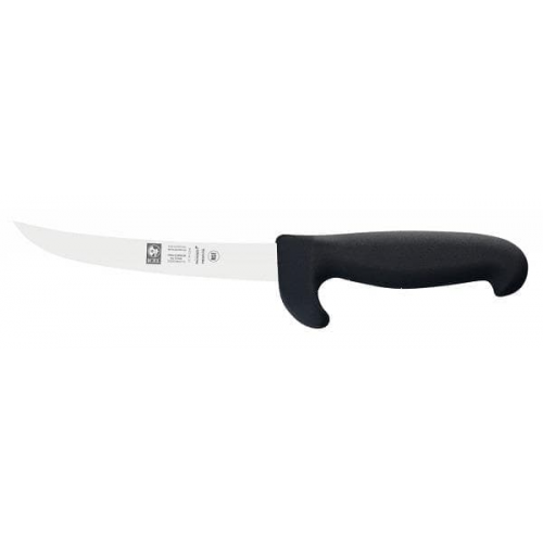 Нож обвалочный 150/300мм изогнутый с широким лезвием черный PROTEC Icel | 28100.2447000.150