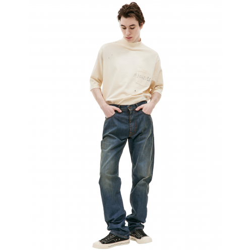 Прямые джинсы с выстиранным эффектом Maison Margiela S50LA0226/S30876/961
