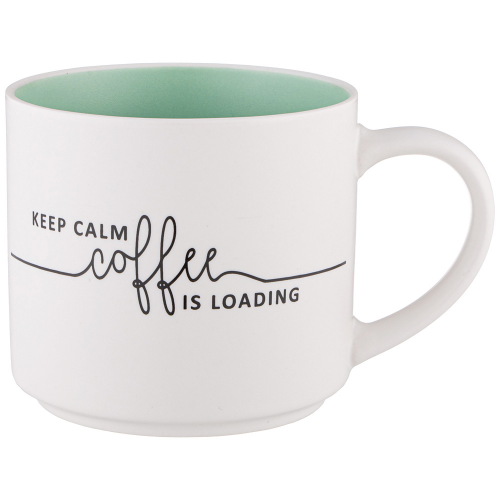 Кружка Keep calm coffee is loading (470 мл) Lefard
