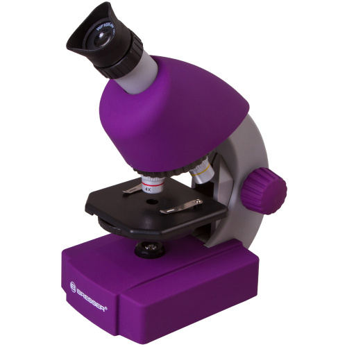 Микроскоп Bresser (Брессер) Junior 40x-640x, фиолетовый