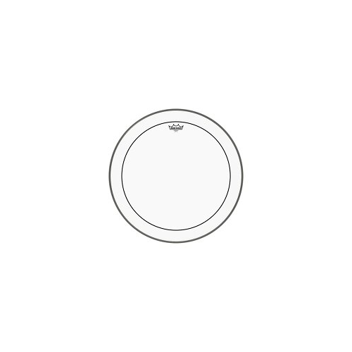 REMO PS-1322-10- Bass, PINSTRIPE®, Clear, 22' Diameter, With Dot