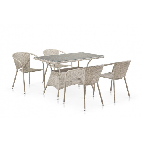 Комплект плетеной мебели T198D/Y137C-W85 Latte Афина