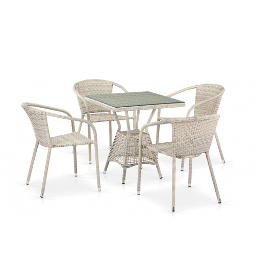 Комплект плетеной мебели T706/Y137C-W85 Latte 4Pcs Афина