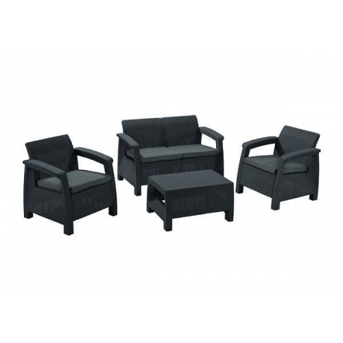 Набор пластиковой мебели CORFU II SET графит Keter