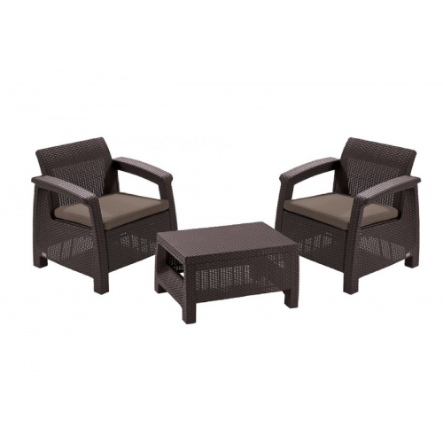 Набор садовой мебели CORFU II WEEKEND SET brown Keter