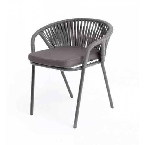 Плетеный стул из роупа Женева Gray 4sis