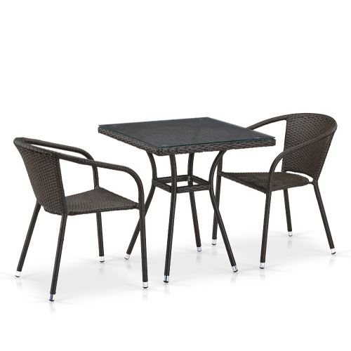 Комплект садовой мебели T282BNT/Y137C-W53 Brown 2Pcs Афина