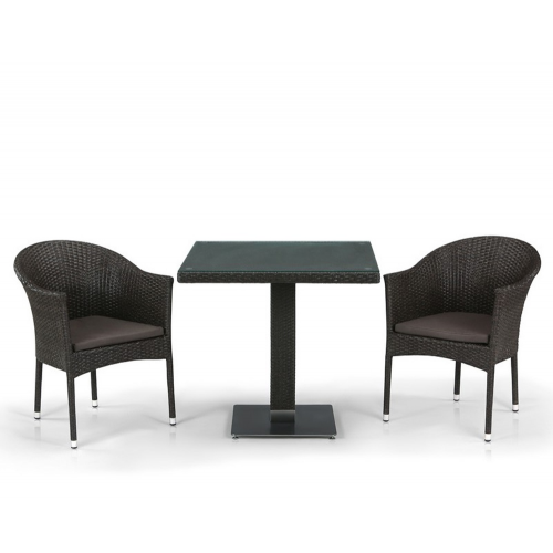 Комплект плетеной мебели T605SWT/Y350B-W53 Brown Афина