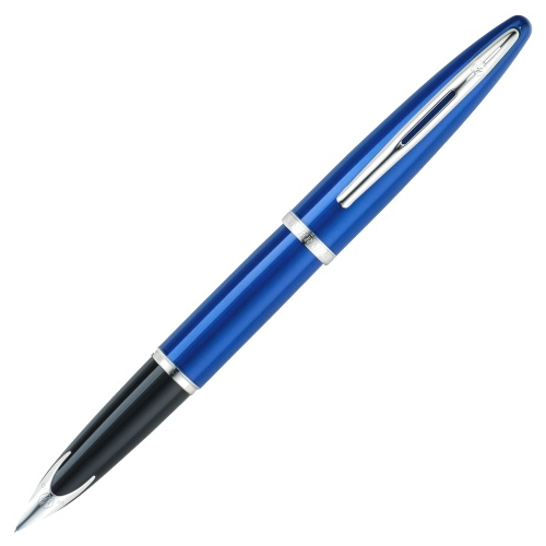 Waterman S0839460 Перьевая ручка Carene, Vivid Blue ST (Перо F)