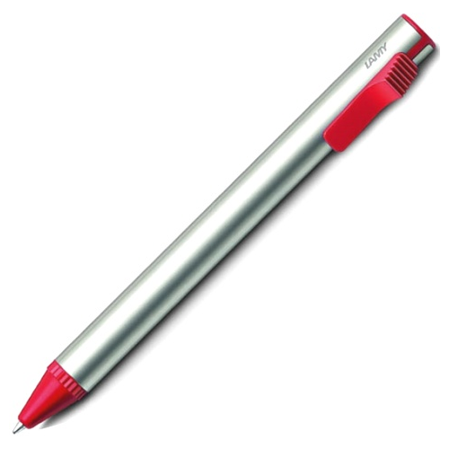 Lamy 250 RED Шариковая ручка Vivo, серебристый / красный