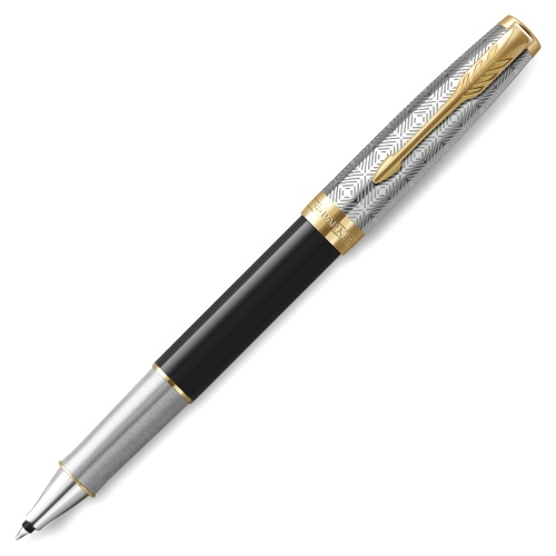 Parker 2119786 Ручка-роллер Sonnet Premium T537, Metal Black GT