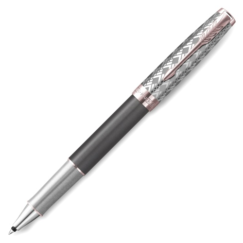 Parker 2119790 Ручка-роллер Sonnet Premium T537, Metal Grey PGT