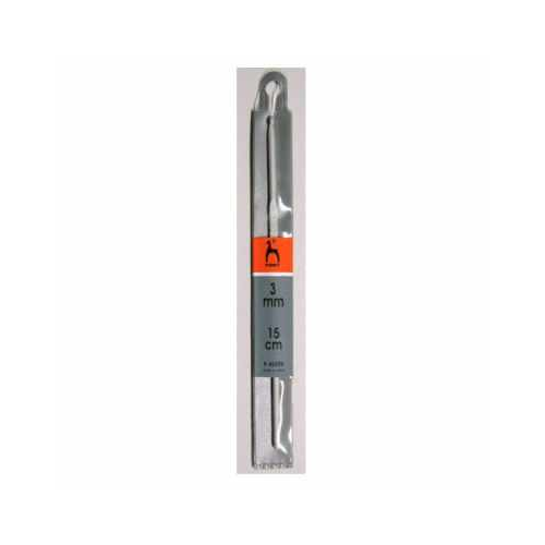 Инструмент для вязания PONY 45205 Крючок вязальный 3,00 мм/ 15 см, алюминий