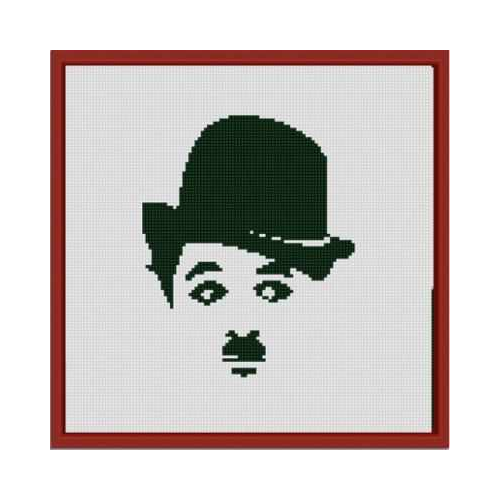Основа для вышивания с нанесённым рисунком Конёк НИК 1224 "Чарли Чаплин" - схема для вышивания (Конёк)