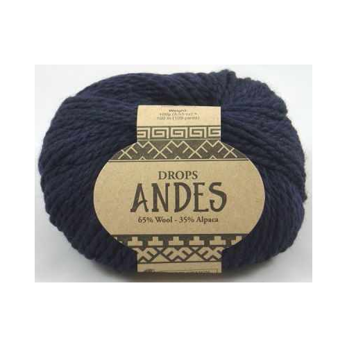 Пряжа DROPS Пряжа DROPS Andes Цвет.6990 Темно синий