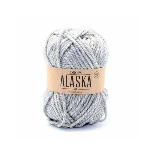 Пряжа DROPS Пряжа DROPS Alaska Цвет.03m Light grey/св.серый
