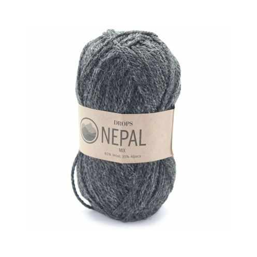 Пряжа DROPS Пряжа DROPS Nepal Цвет.0506m Gark grey/ гр.серый