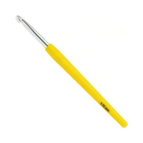 Инструмент для вязания LANA GROSSA Крючок с мягкой цветной ручкой, 15 см, № 5.5 - Lana Grossa