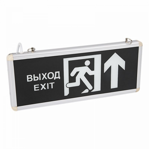 Светильник Аварийный "ВЫХОД EXIT В ДВЕРЬ ПРЯМО" REXANT светодиодный, цена за 1 шт