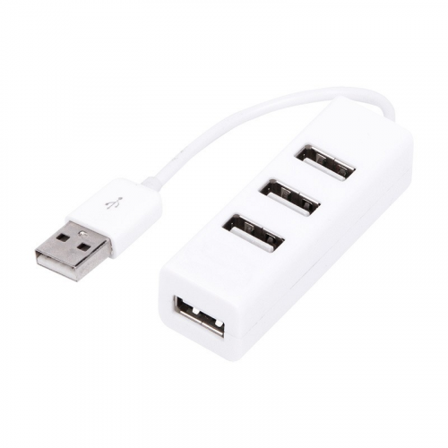 Разветвитель USB на 4 порта белый REXANT, цена за 1 шт