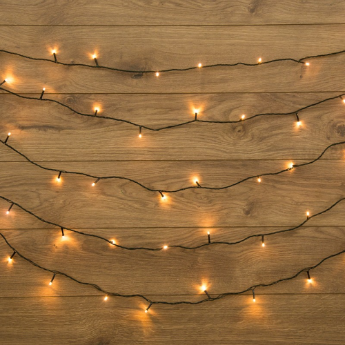 Гирлянда Твинкл-Лайт 20 м, темно-зеленый ПВХ, 160 LED, цвет теплый белый, цена за 1 шт