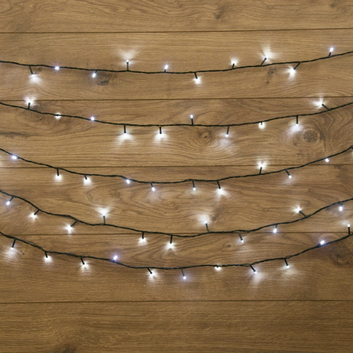 Гирлянда Твинкл Лайт 10 м, темно-зеленый ПВХ, 80 LED, цвет белый, цена за 1 шт