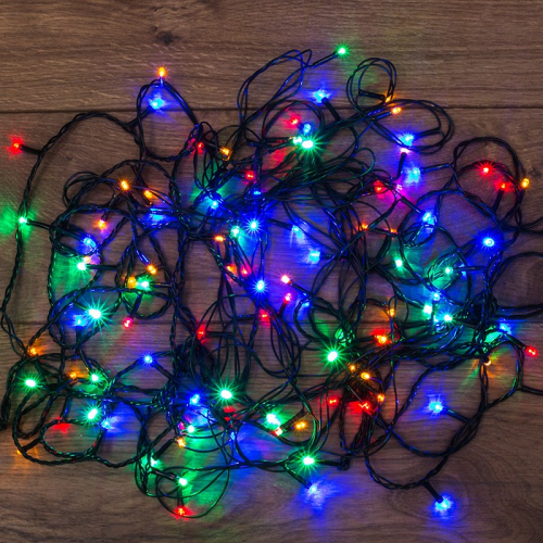 Гирлянда светодиодная универсальная 120 LED МУЛЬТИКОЛОР 12 метров с контроллером, цена за 1 шт