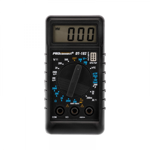 Портативный мультиметр М-182 (DT-182) PROconnect, цена за 1 шт