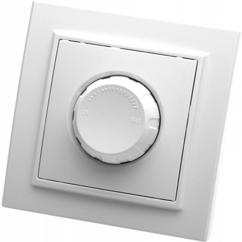 Выключатель диммирующий, 250В, 650W, серия Эрна, PSW10-9006-01, белый, цена за 1 шт