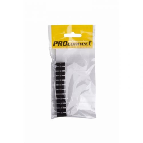 Колодка клеммная КВ-4 PROconnect, 3А, 4 мм², PP (полипропилен), черная, индивидуальная упаковка, 1 шт., цена за 1 упак