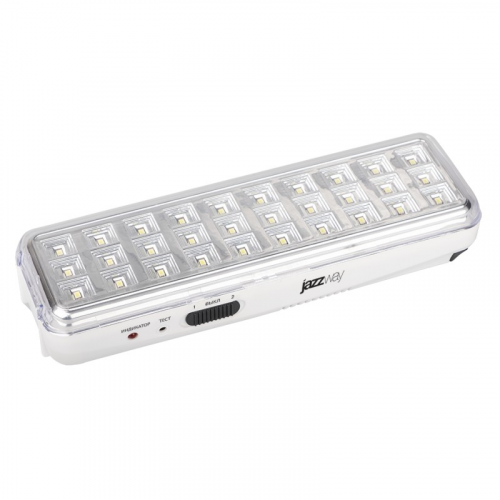Аварийные фонари-светильники / Фонарь JAZZway Accu9-L30-wh (бел.), Li-Ion (5024533), цена за 1 шт