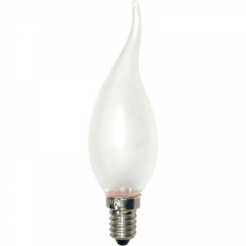 DECOR С35 FLAME FR 25W E14 (230V) FOTON_LIGHTING - лампа свеча на ветру матовая, цена за 1 шт