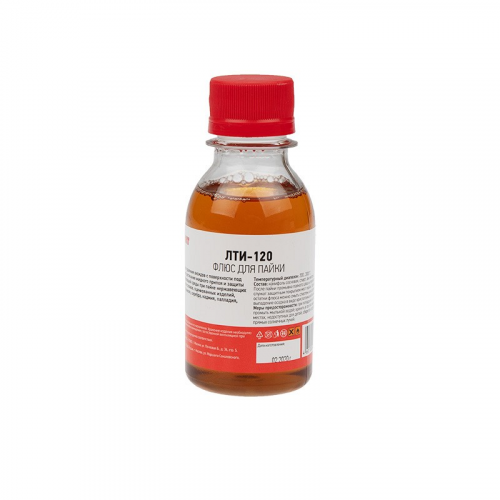 Флюс для пайки, ЛТИ-120, 100мл, флакон REXANT, цена за 1 шт