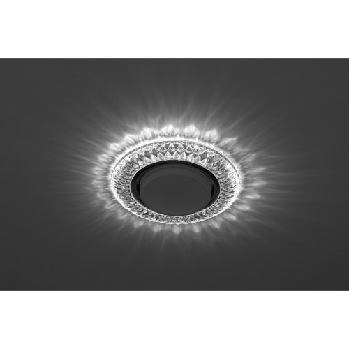 DK LD23 SL/WH DK LD23 SL/WH Светильник ЭРА декор cо светодиодной подсветкой Gx53, прозрачный, цена за 1 шт