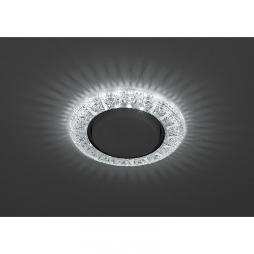 DK LD22 SL/WH DK LD22 SL/WH Светильник ЭРА декор cо светодиодной подсветкой Gx53, прозрачный, цена за 1 шт