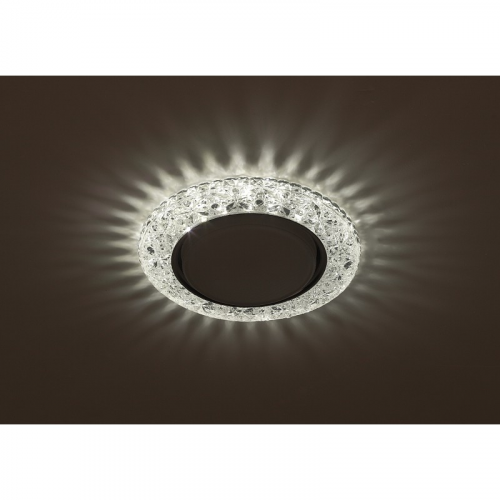 DK LD25 SL/WH DK LD25 SL/WH Светильник ЭРА декор cо светодиодной подсветкой Gx53, прозрачный, цена за 1 шт