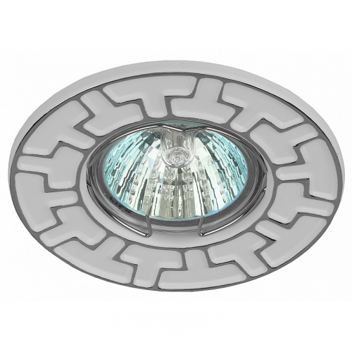 ST5 CH/WH ST5 CH/WH Светильник ЭРА штампованный MR16,12V/220V, 50W белый/хром, цена за 1 шт
