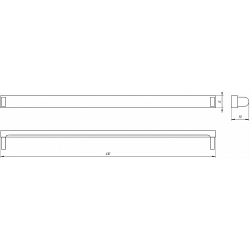 SPO-801-0-001-060 Светильник ЭРА SPO-801-0-001-060 IP20 под 1 светодиодную лампу T8 G13 LED 600мм до 20Вт, цена за 1 шт